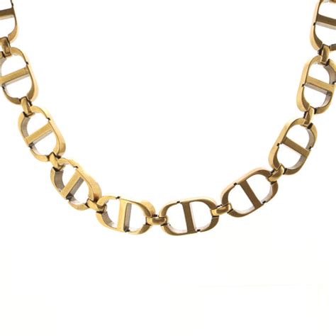 dior chain link|genuine christian dior necklace.